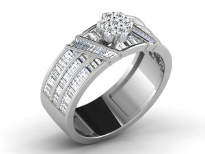 diamond ring for ladies 3D-printmodel
