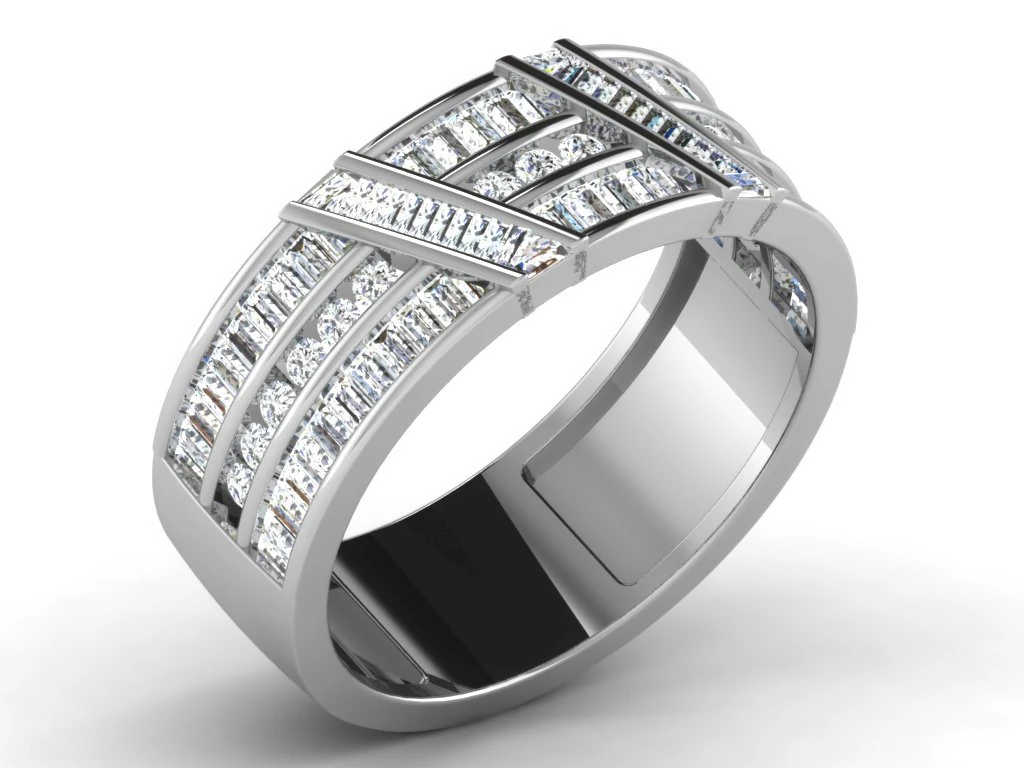 diamond ring for ladies 3D Print Model .c4d .max .obj .3ds .fbx .stl .blend 