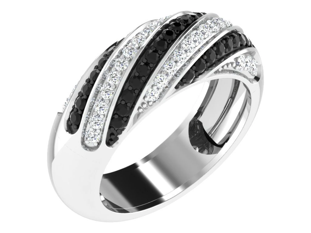 diamond ring for ladies 3D Print Model .c4d .max .obj .3ds .fbx .stl .blend