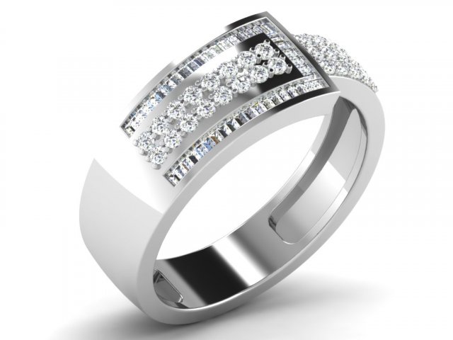 diamond ring for ladies Modèles 3D en vedette .c4d .max .obj .3ds .fbx .stl .blend 