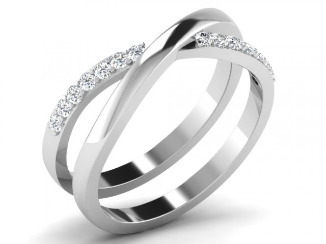 diamond ring for ladies 3D 프린트 모델 .c4d .max .obj .3ds .fbx .stl .blend 