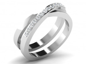 diamond ring for ladies Modelo de Impressão 3D