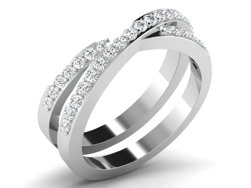 diamond ring for ladies 3D Print Model .c4d .max .obj .3ds .fbx .stl .blend 