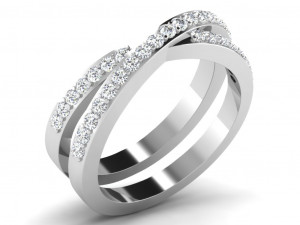 diamond ring for ladies Model do druku 3D