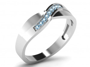 diamond ring for ladies 3D प्रिंट मॉडल