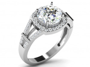 diamond ring for ladies 3D प्रिंट मॉडल