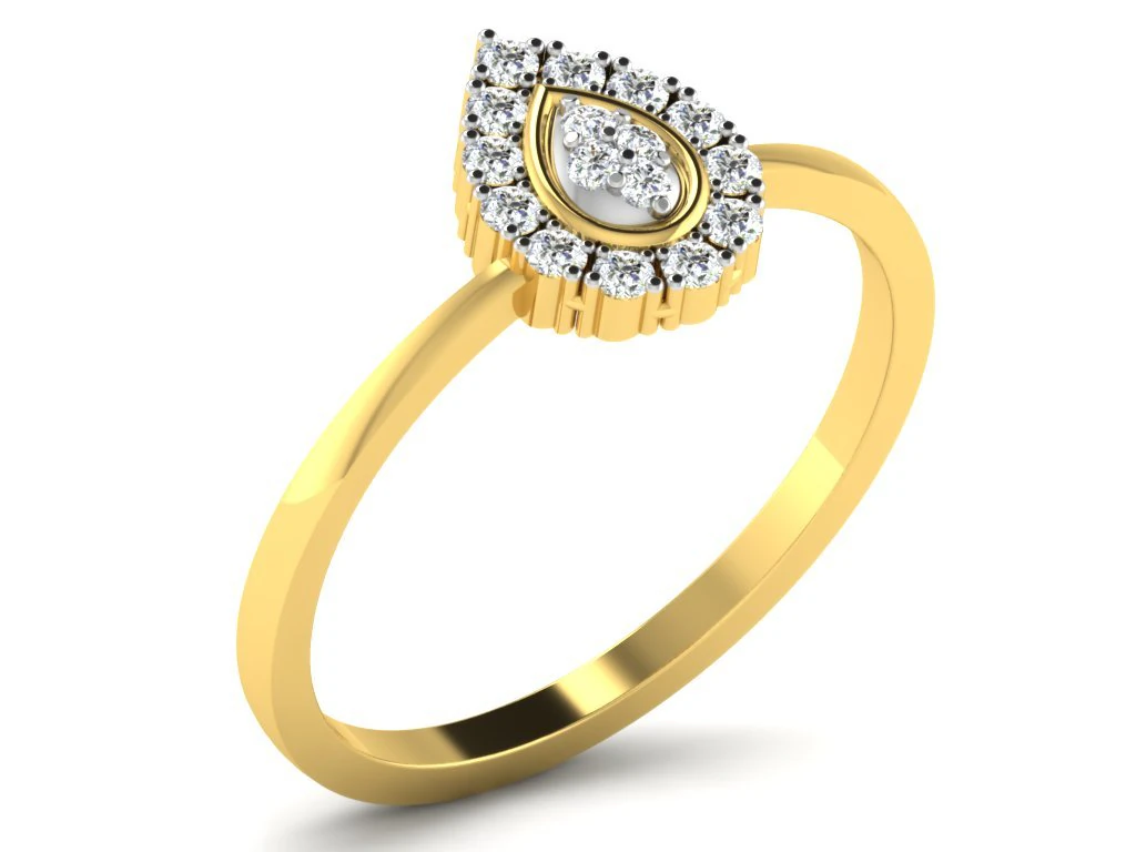 diamond ring for ladies 3D Print Model .c4d .max .obj .3ds .fbx .stl .blend 