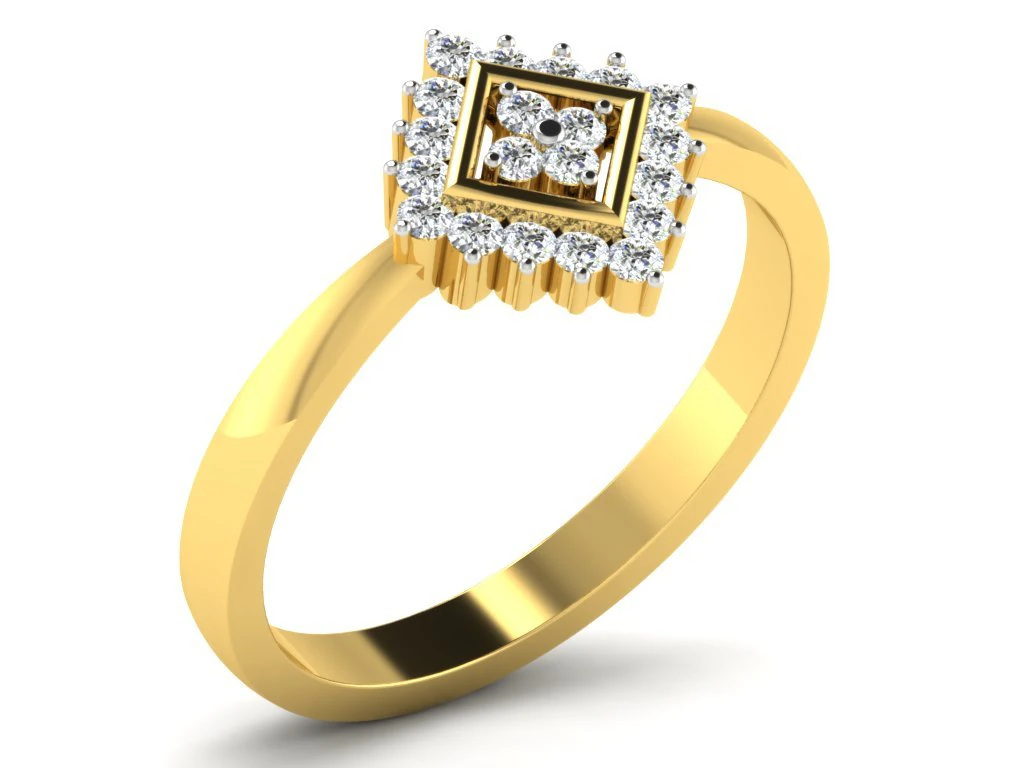 diamond ring for ladies 3D Print Model .c4d .max .obj .3ds .fbx .stl .blend 