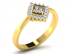 diamond ring for ladies 3D प्रिंट मॉडल