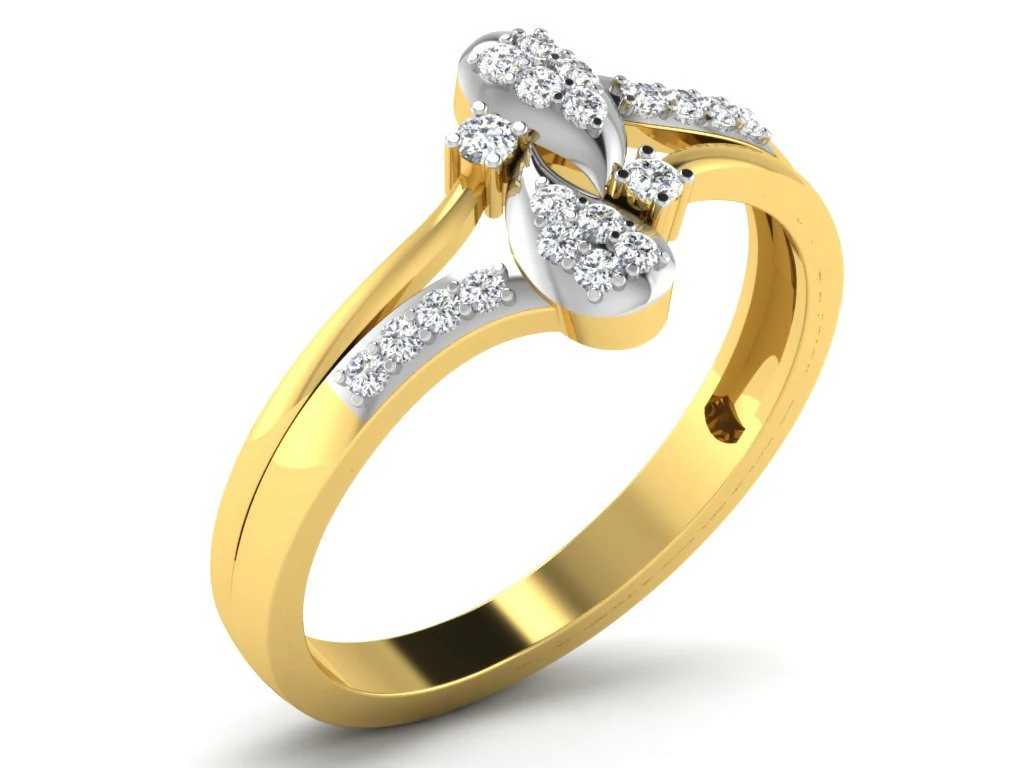 diamond ring for ladies 3D Print Model .c4d .max .obj .3ds .fbx .stl .blend