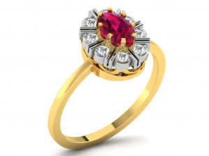 diamond ring for ladies Modelo de Impressão 3D