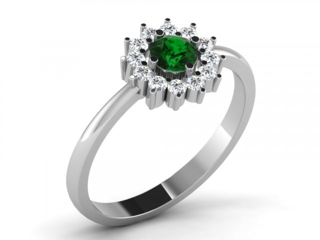 diamond ring for ladies 3D-printmodel .c4d .max .obj .3ds .fbx .stl .blend 