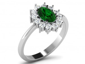 diamond ring for ladies 3D प्रिंट मॉडल