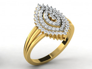 diamond ring for ladies Modelo de Impressão 3D