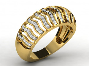 diamond ring for ladies Modelo de Impressão 3D