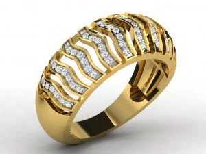 diamond ring for ladies 3D Print Model