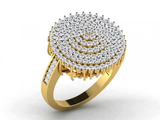 diamond ring for ladies Modelo de Impressão 3D .c4d .max .obj .3ds .fbx .stl .blend 