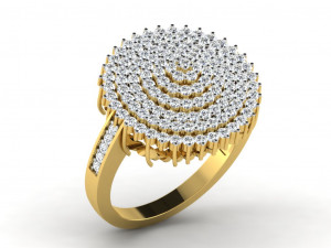 diamond ring for ladies 3D Baskı Modeli