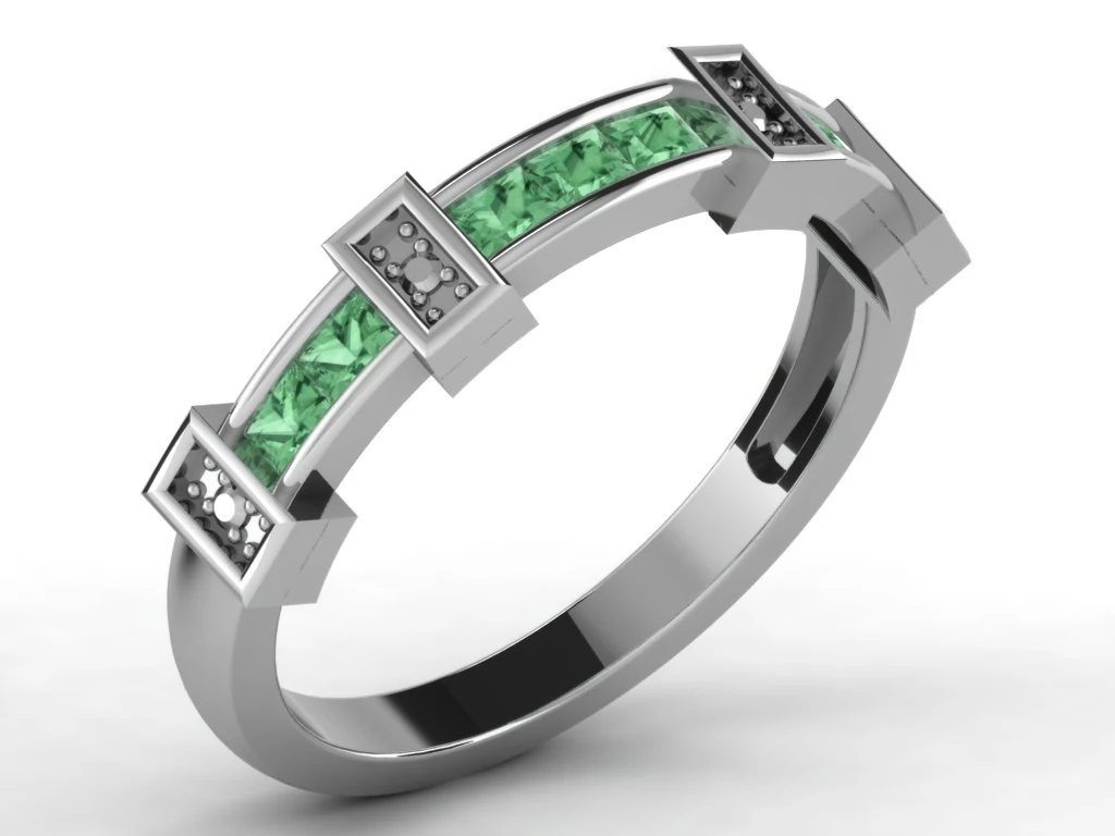 diamond ring for ladies 3D Print Model .c4d .max .obj .3ds .fbx .stl .blend 
