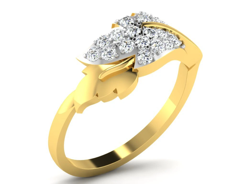 diamond ring for ladies 3D Print Model .c4d .max .obj .3ds .fbx .stl .blend