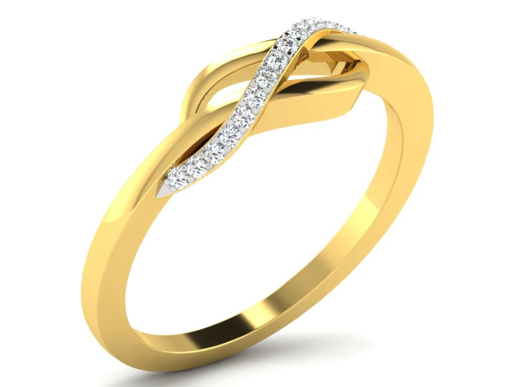 diamond ring for ladies 3D Print Model .c4d .max .obj .3ds .fbx .stl .blend 