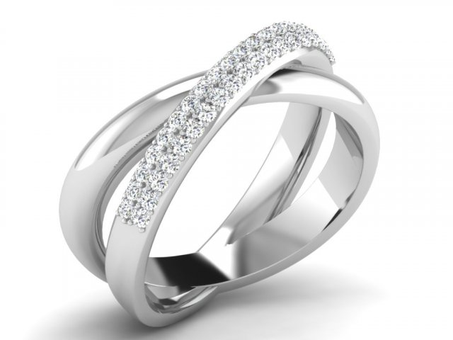 diamond ring for ladies Modello di stampa 3D .c4d .max .obj .3ds .fbx .stl .blend 