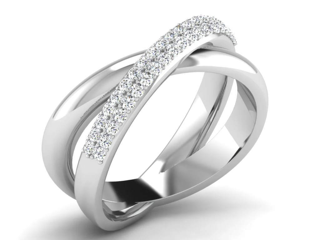 diamond ring for ladies 3D Print Model .c4d .max .obj .3ds .fbx .stl .blend 