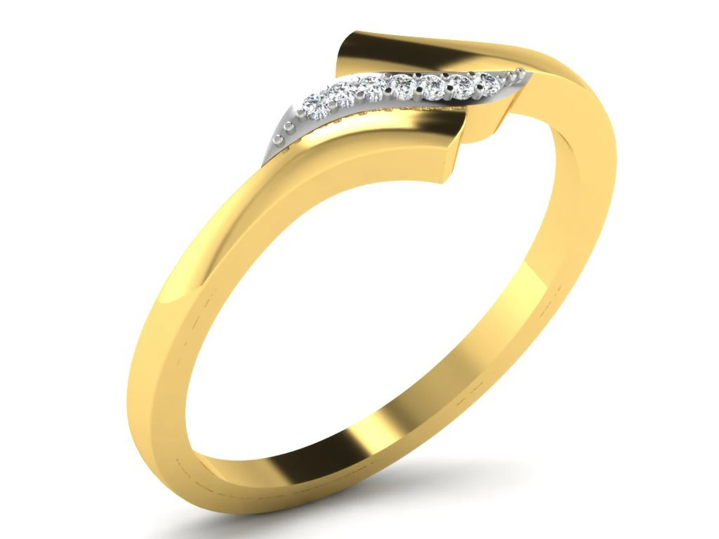 diamond ring for ladies 3D Print Model .c4d .max .obj .3ds .fbx .stl .blend 
