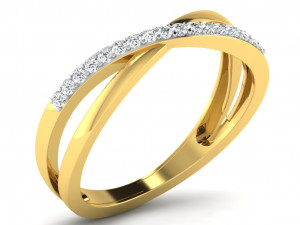 diamond ring for ladies Modello di stampa 3D