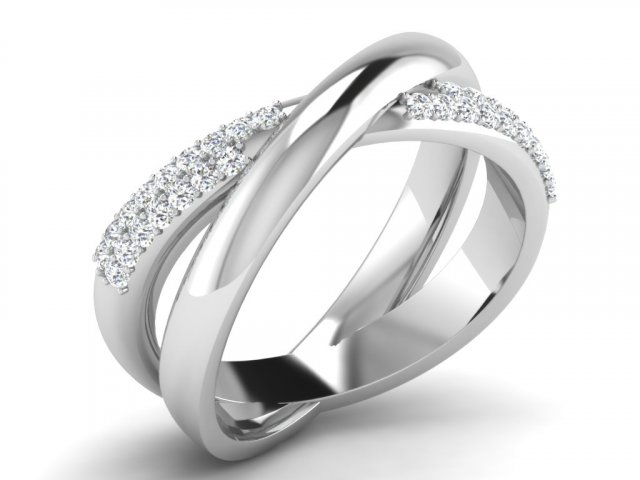 diamond ring for ladies Modello di stampa 3D .c4d .max .obj .3ds .fbx .stl .blend 