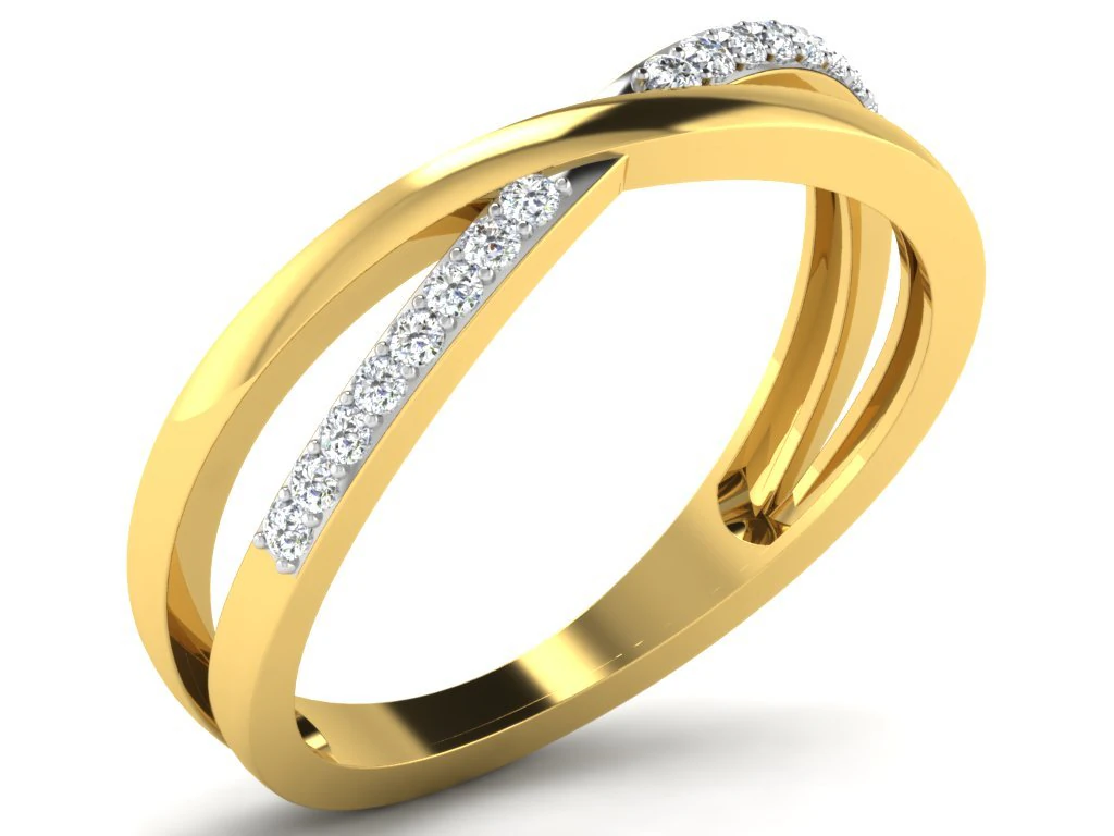 diamond ring for ladies 3D Print Model .c4d .max .obj .3ds .fbx .stl .blend 