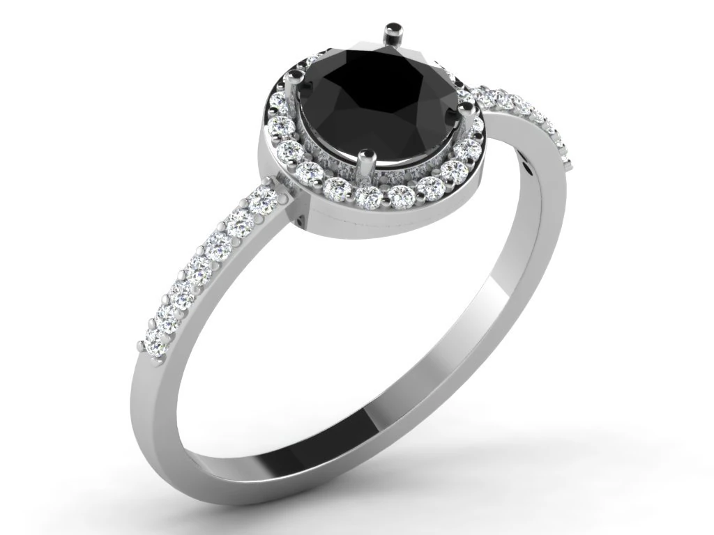 diamond ring for ladies 3D Print Model .c4d .max .obj .3ds .fbx .stl .blend 