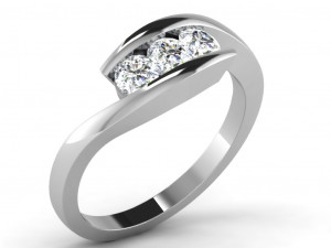 diamond ring for ladies 3D-printmodel