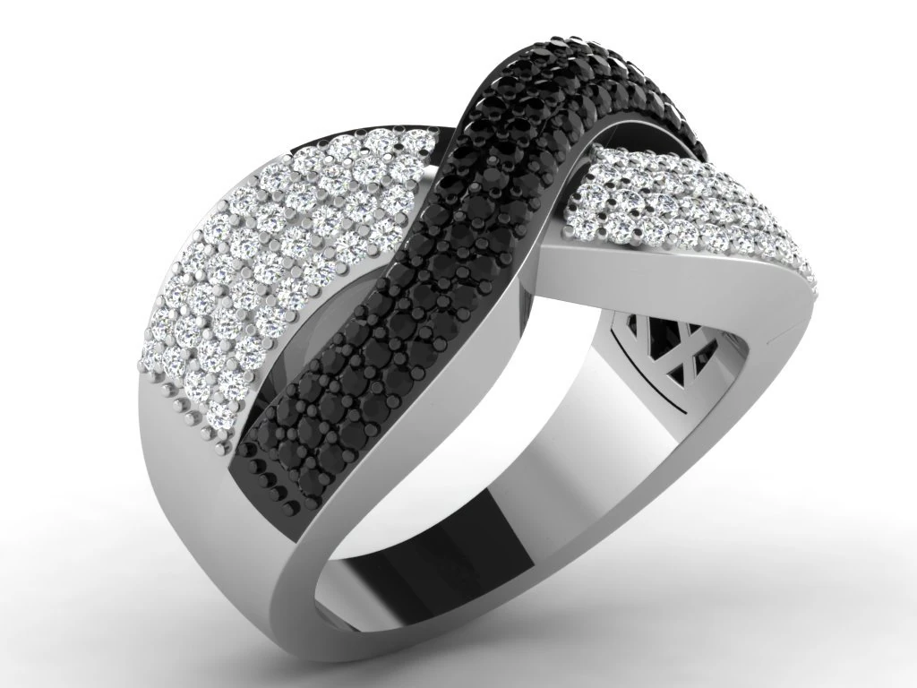 diamond ring for ladies 3D Print Model .c4d .max .obj .3ds .fbx .stl .blend 