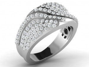 diamond ring for ladies 3D Print Model