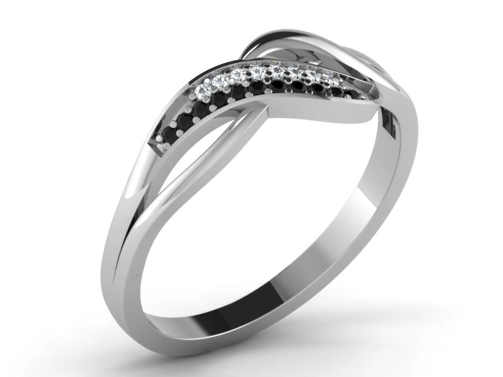 diamond ring for ladies 3D Print Model .c4d .max .obj .3ds .fbx .stl .blend 