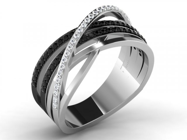 diamond ring for ladies 3D 프린트 모델 .c4d .max .obj .3ds .fbx .stl .blend 