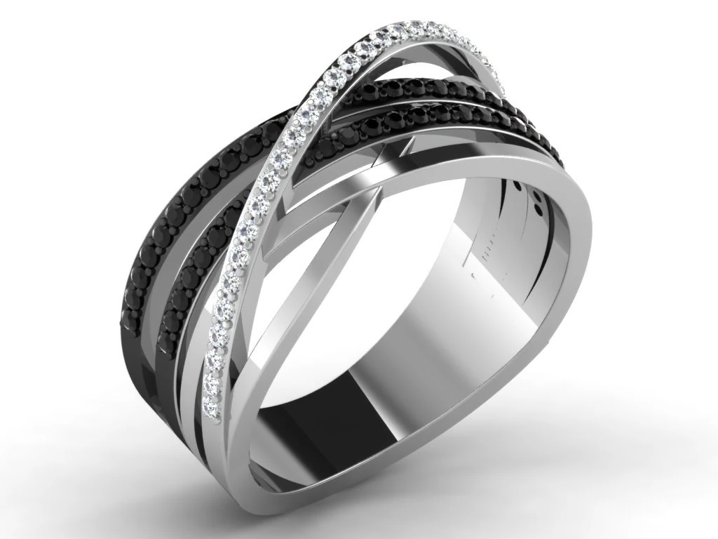 diamond ring for ladies 3D Print Model .c4d .max .obj .3ds .fbx .stl .blend 