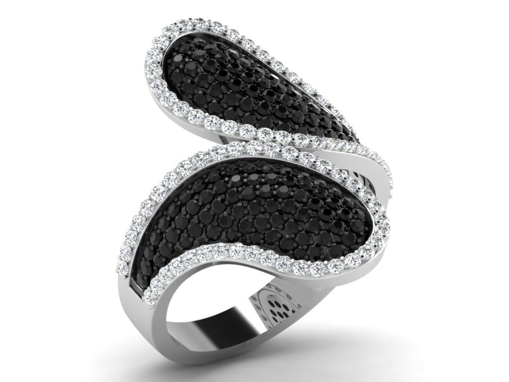diamond ring for ladies 3D Print Model .c4d .max .obj .3ds .fbx .stl .blend 