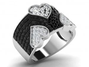 diamond ring for ladies 3D Print Model