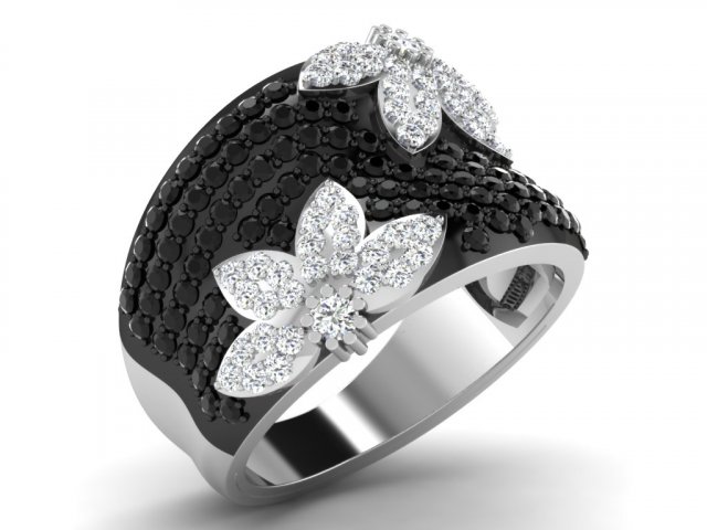 diamond ring for ladies 3D Принт Модель .c4d .max .obj .3ds .fbx .stl .blend 