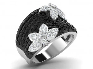 кільце з діамантом для жінок 3D Принт Модель