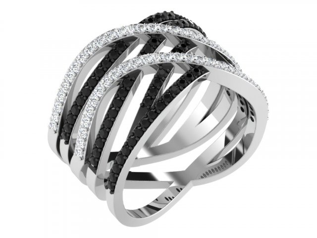 diamond ring for ladies 3D 프린트 모델 .c4d .max .obj .3ds .fbx .stl .blend