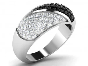 diamanten ring voor dames 3D printmodel