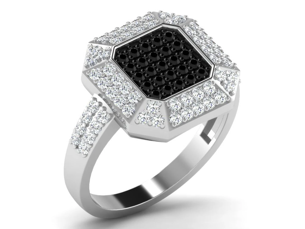 diamond ring for ladies 3D Print Model .c4d .max .obj .3ds .fbx .stl .blend