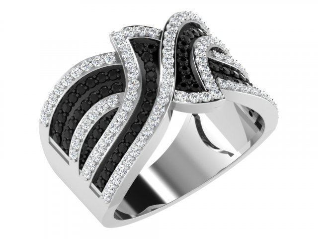 diamond ring for ladies 3Dプリントモデル .c4d .max .obj .3ds .fbx .stl .blend 