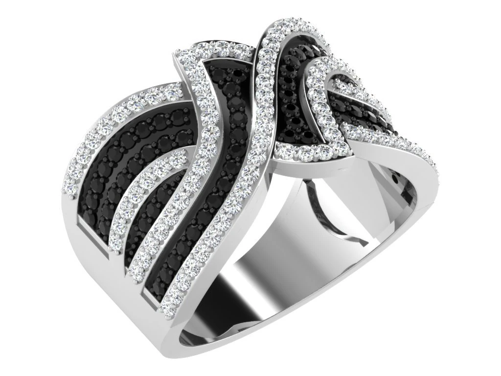 diamond ring for ladies 3D Print Model .c4d .max .obj .3ds .fbx .stl .blend