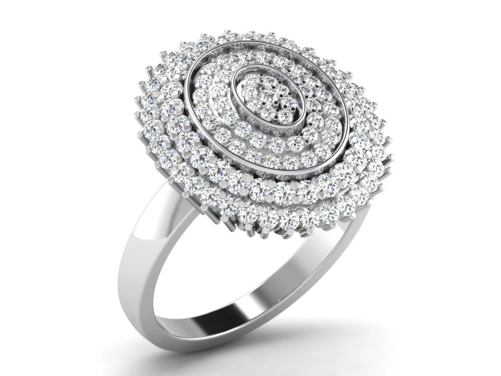 diamond ring for ladies 3D Print Model .c4d .max .obj .3ds .fbx .stl .blend 
