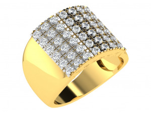 diamond ring for ladies Model Cetak 3D