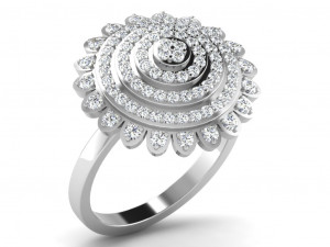 diamond ring for ladies Modelo de Impressão 3D